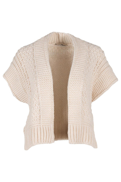 AST-Cream SS Open Cardigan
