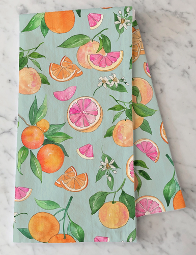 Grapefruit & Orange Tea Towel