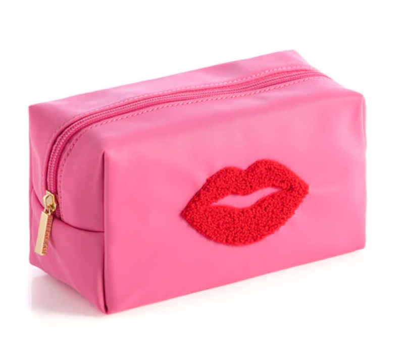 Cara Lips Cosmetic Pouch/Pink
