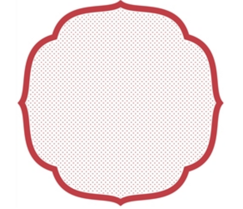 Red Swiss Dot Placemat