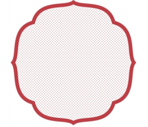 Red Swiss Dot Placemat