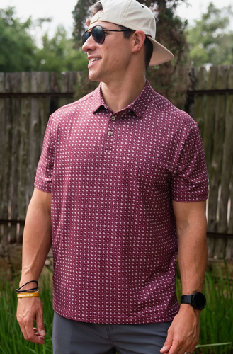 Maroon Performance Polo