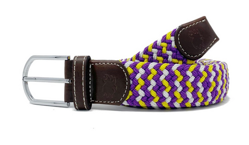 Purple/Gold Chevron Belt