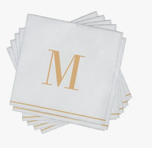 Gold Monogram Napkin