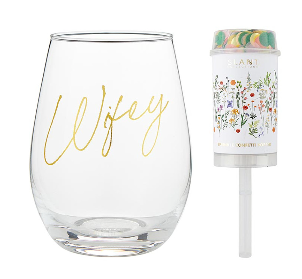 Wifey Wine Glass & Popper