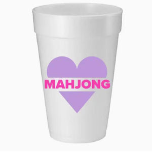 Heart Mahjong Styro Cups