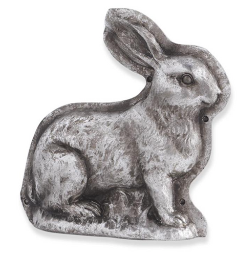 Antique Silver Embossed Bunny