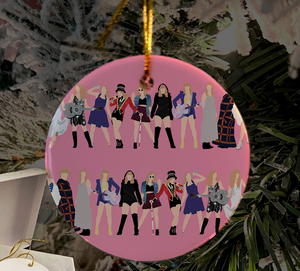 Taylor Outfits Christmas Ornament