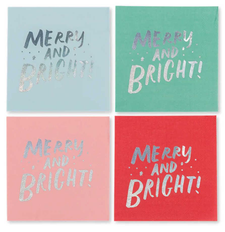 Assorted Merry & Bright Cocktail Napkins