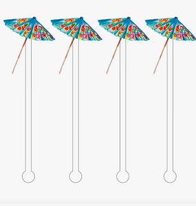 Drink Umbrella Acrylic Stir Sticks