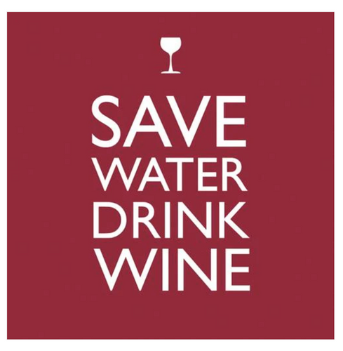 Save Water Beverage Napkin