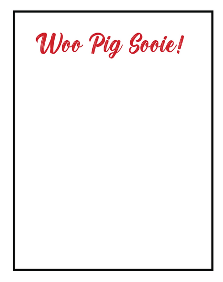 Woo Pig Sooie Notepad