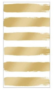 Guest Towel/Gold Stripe