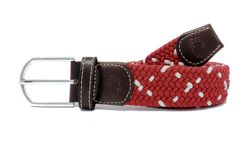 Crimson Woven Belt