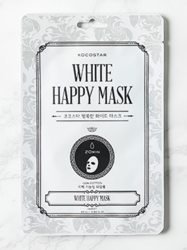 White Happy Mask