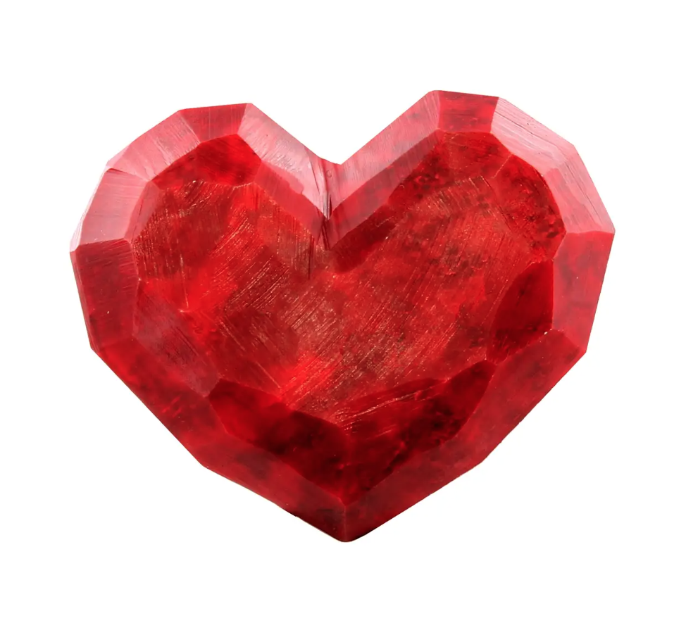 Red Soapstone Heart