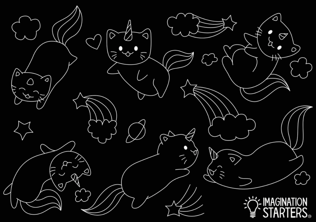 Chalkboard Kitty Placemat