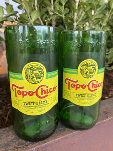 Topo Chico Glass-Dark Green