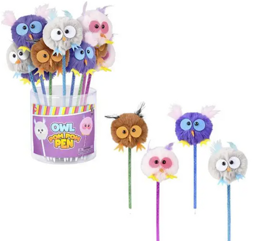 Owl Pom Pom Pen