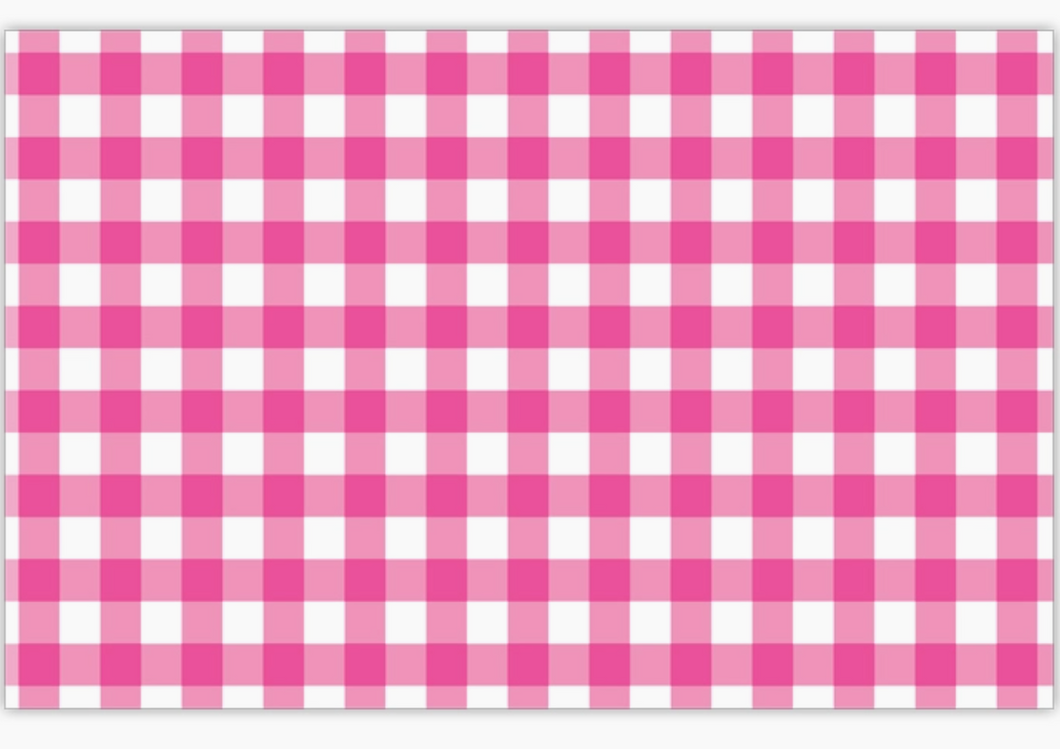 Hot Pink Gingham Placemat