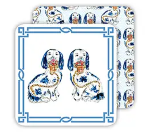 Coaster/Blue Porcelain Dogs