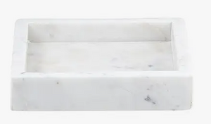Square Marble White Tray
