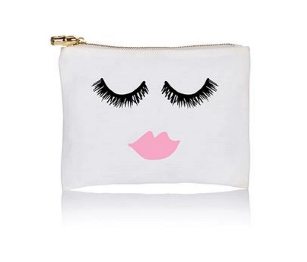 Lips & Lashes Cosmetic Bag