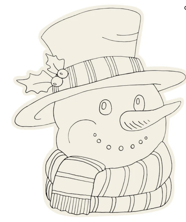 Coloring Snowman Placemat - Hester & Cook