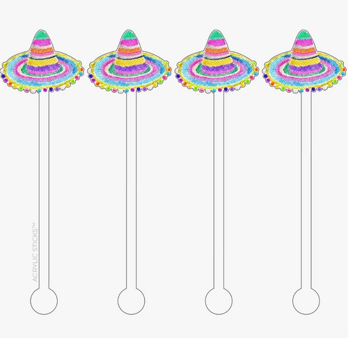 Sombrero Acrylic Stir Sticks