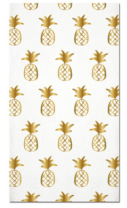Gold Pineapples Guest Towel