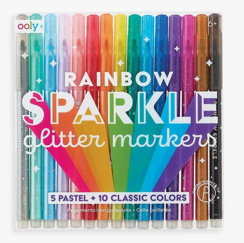 Rainbow Sparkle Markers