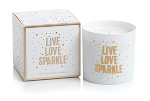 Live, Love, Sparkle Candle