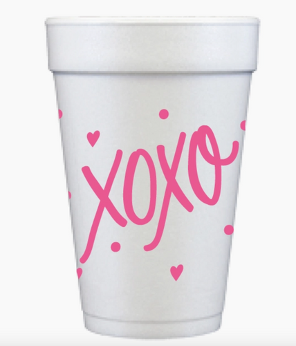 Valentines Day XOXO Cups