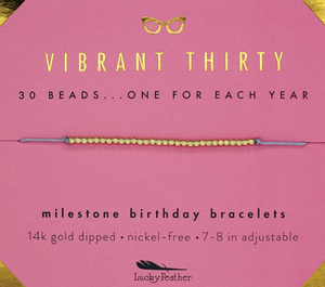 Milestone Birthday Bracelet