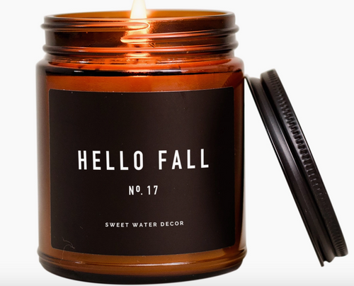 Hello Fall Candle