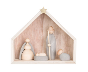 Wooden/Cement Nativity