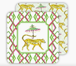 Dressed Up Cheetah Coaster