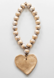 Chunky 15" Heart Blessing Beads