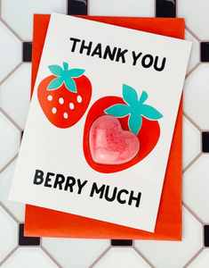 Thank You Berry Bath Card