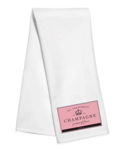 Champagne Label towel