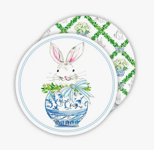 Bunny in Chinoiserie Pot Coaster